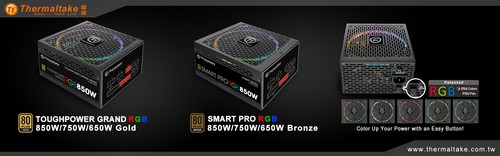 曜越即将发表Toughpower Grand RGB全模金牌和Smart Pro RGB全模铜牌