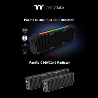 Thermaltake Releases Pacific C and CL Plus RGB Copper Radiators