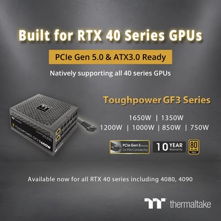 Thermaltake Launched the All-new Toughpower GF3 Series Available